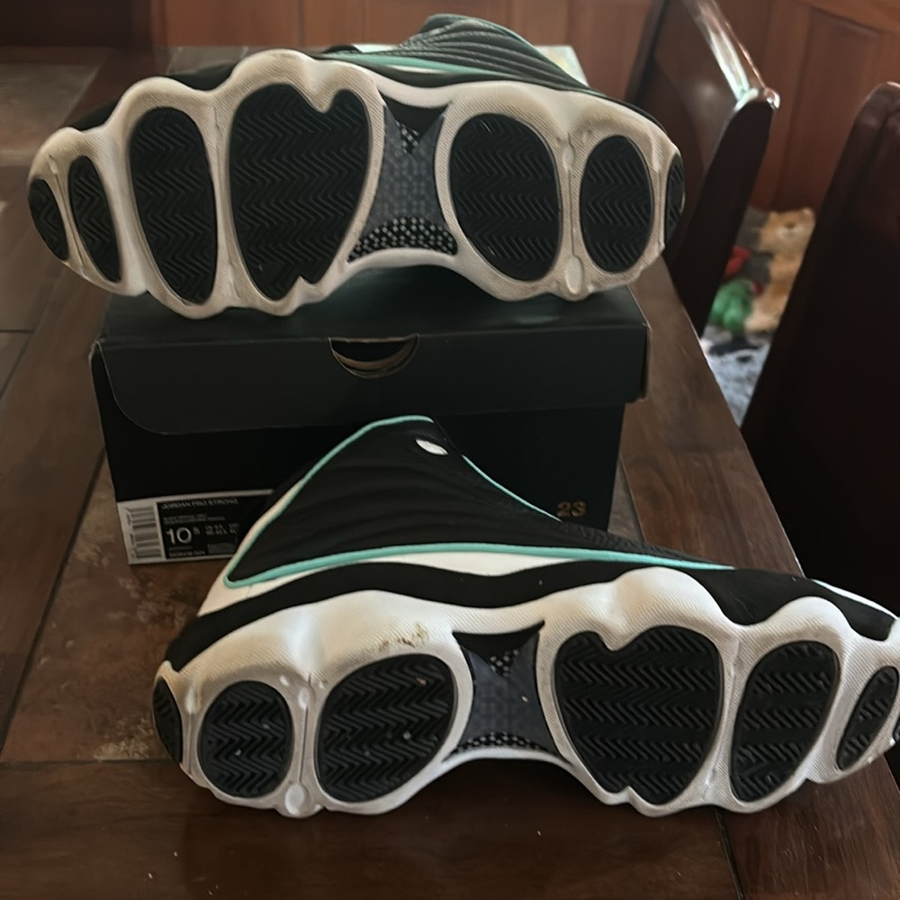 Nike Air Jordan Pro String Black White Athletic Shoes - Picture 5 of 8